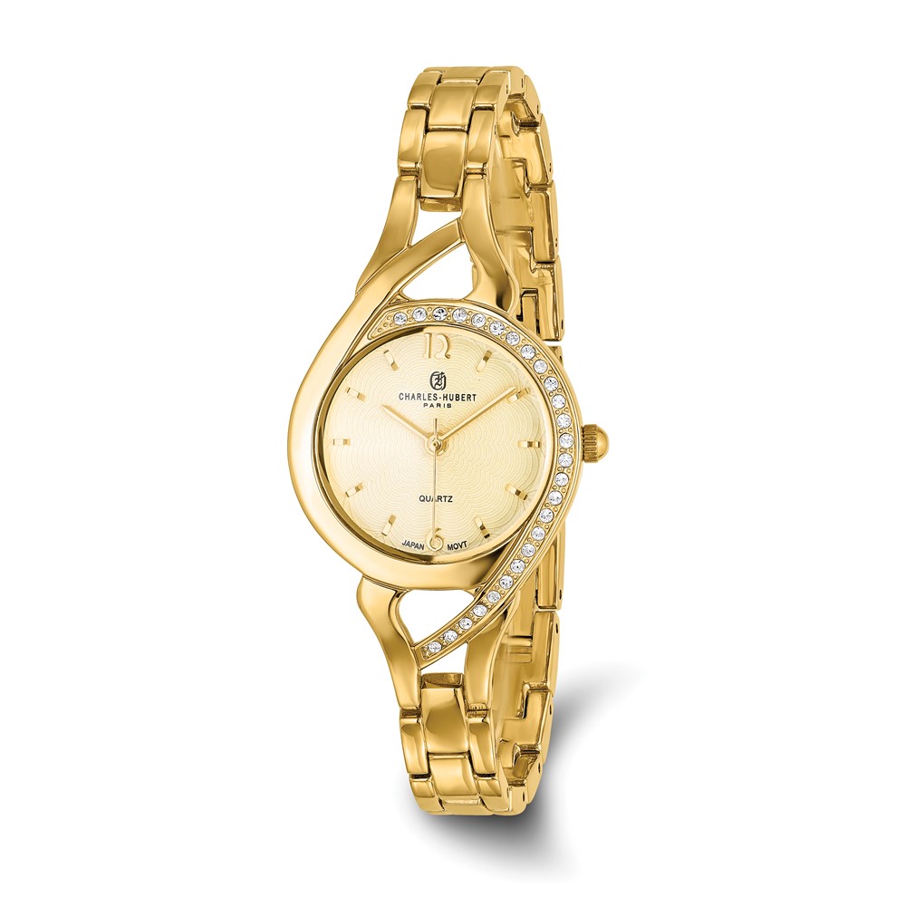 Ladies Charles Hubert Gold-finish Gold Dial Watch