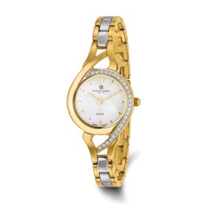 Ladies Charles Hubert Two-Tone Off-White Dial Watch