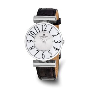 Ladies Charles Hubert Stainless Steel White Dial Watch