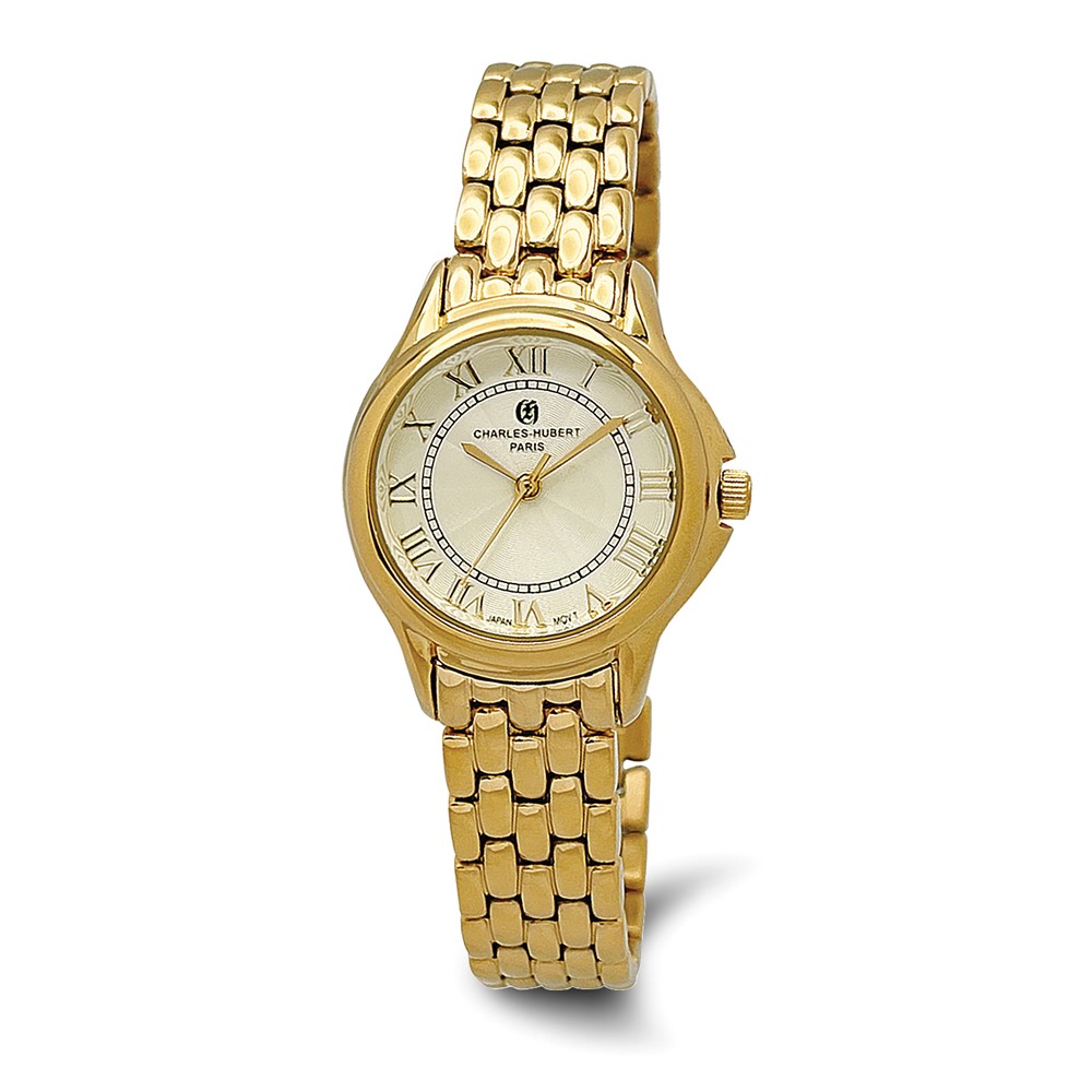 Charles-Hubert Gold-Plated Quartz Watch