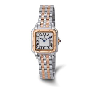 Charles-Hubert Two-Tone Rose IP-plated Stainless Steel Quartz Watch