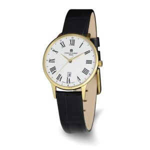 Charles-Hubert Gold-Plated Stainless Steel Quartz Watch