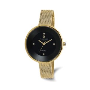 Charles-Hubert Gold IP-plated Stainless Steel Quartz Watch