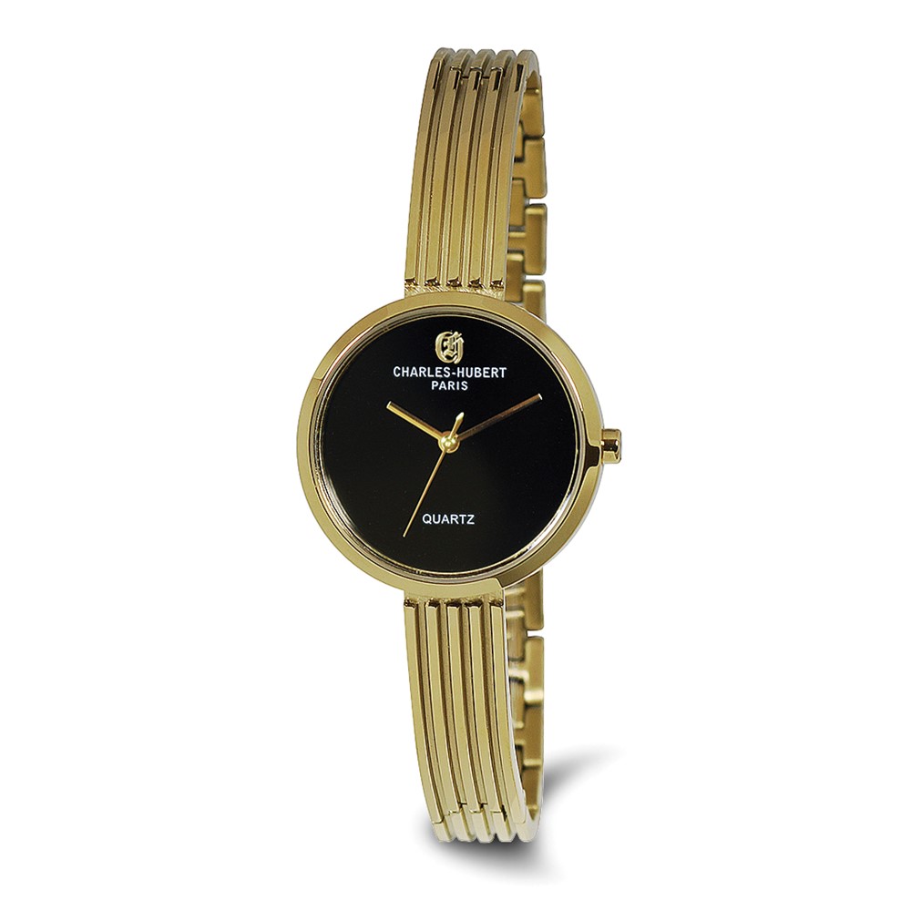 Charles-Hubert Gold IP-plated Stainless Steel Quartz Watch