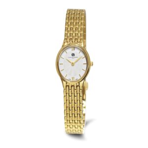 Charles-Hubert Gold IP-plated Stainless Steel Quartz Watch