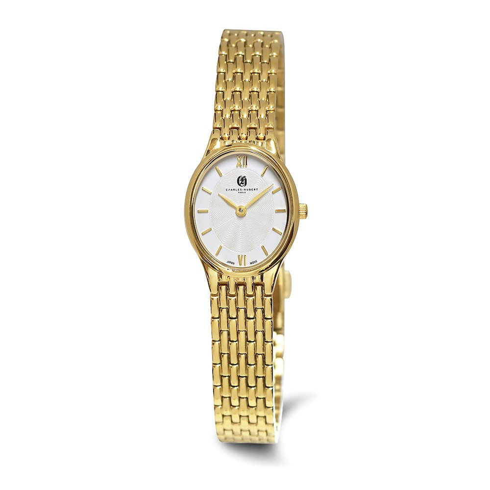 Charles-Hubert Gold IP-plated Stainless Steel Quartz Watch